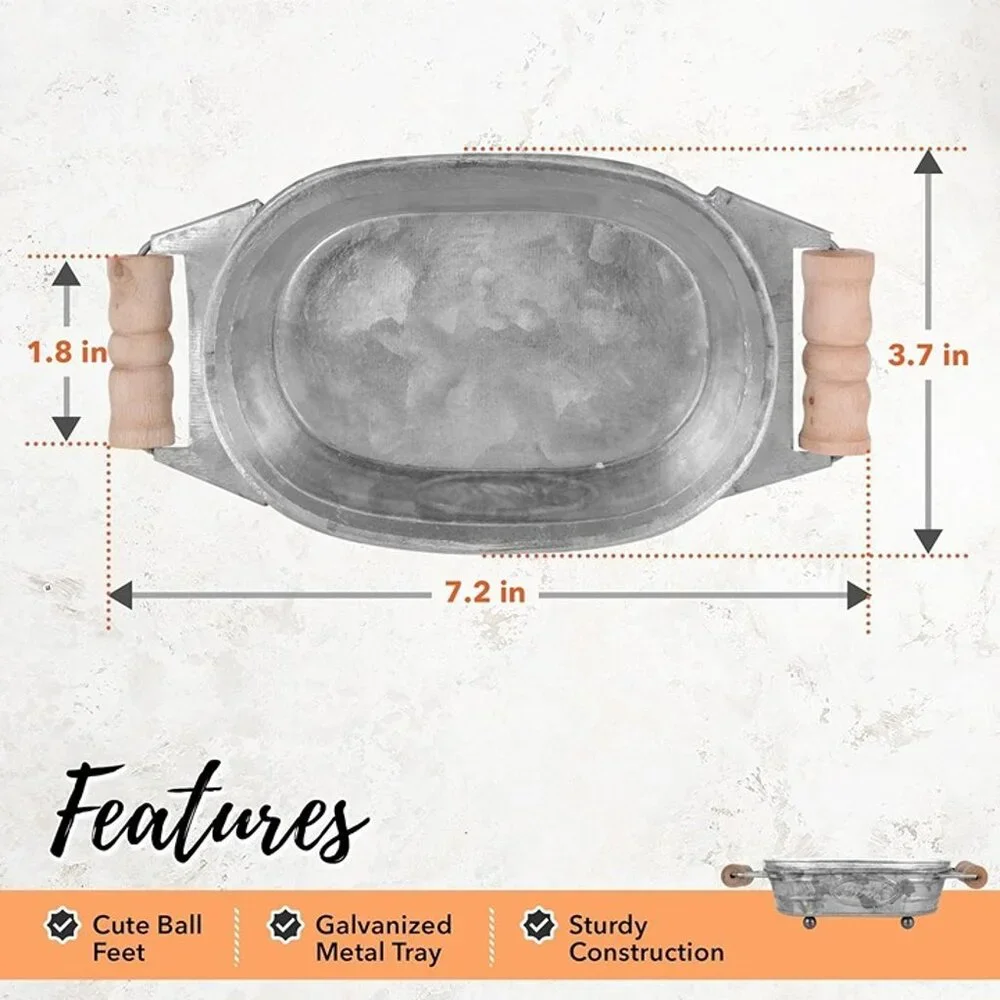 NEW Galvanized Farmhouse Soap Dish for Bathroom - Picture 8 of 8